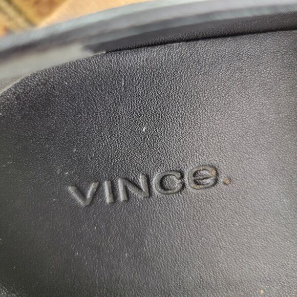 Vince Womens Shoes Size 8 38 Black Suede Slip On Loafers Comfort Shoes Sneakers - Picture 10 of 12